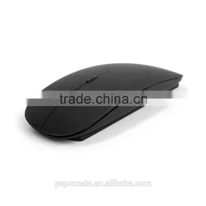 Black Rubber Finish Flat and Hot-selling 2.4G Wireless Mouse for Laptop thumbnail-5