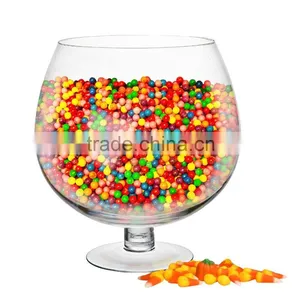 8 Inch Grande Clear Hand Blown Glass Balloon Style Stem Whiskey Centerpiece Manufacture thumbnail-1