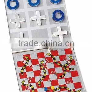 Aluminum TRIC-TRAC-TOE Chess and Snake Chess thumbnail-1