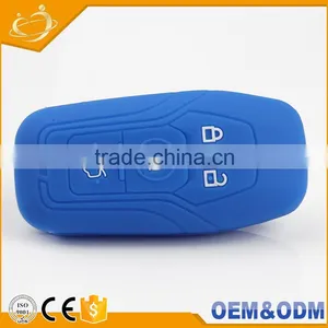 New Hot Fashion 4 Bottons Rubber Protect Silicone Car Key Case for Ford thumbnail-1