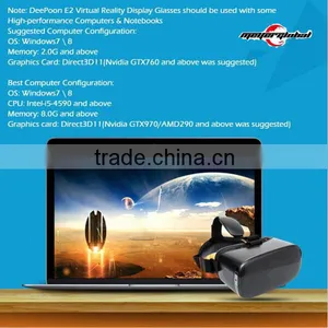 OEM E2 2BG/8GB Virtual Reality Glasses VR Video Game 1080P AMOLED Screen Head Tracking 75HZ API VR Games for PC thumbnail-4