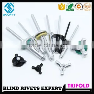 HIGH QUALITY FACTORY ALUMINUM TRI-FOLD BLIND RIVETS FOR GLASS CURTAIN WALL thumbnail-1