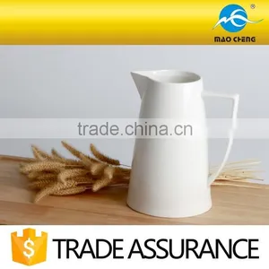 White Durable Fine China Ceramic Water Jug thumbnail-1