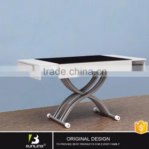 Lift Metal Glass Coffee Table Transformer Mechanism thumbnail-1