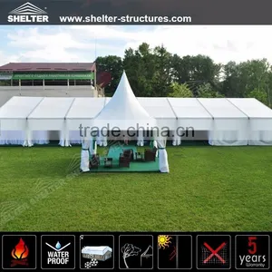 China Best Wholesale Outdoor Mixed Party Wedding Marquee Tents With High Peak for Sale in Europe thumbnail-1