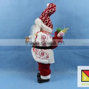 Cheerful Standing Santa Claus Christmas Figure With Presents thumbnail-2