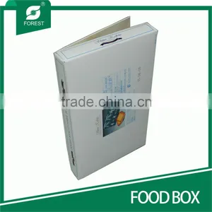 BOOK SHAPE RECTANGLE CARDBOARD FOOD PACKAGING BOXES WITH CUSTOM PRINTING AND LOGO thumbnail-6