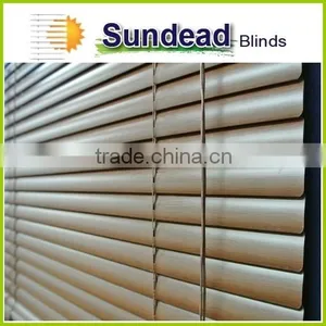 Wood Pattern 25 mm PVC Vinyl Venetain Blinds , Window Blinds China Home Decor Wholesale thumbnail-1