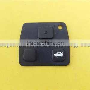 3 Button Silicone Rubber Button Pad for Toyota Lexus Replacement Key Shell Button thumbnail-1