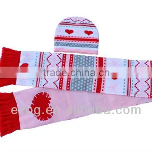 2016 New Fashion Wholesale Women's Knit Hat and Scarf Sets thumbnail-1