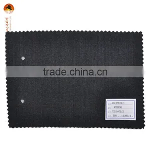 Plain Black 70% Polyester 30% Wool Fabric for Men's Varsity Jacket thumbnail-1
