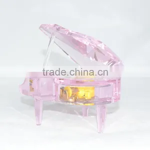 Romantic Purple Piano Crystal Music Box,Piano Gifts thumbnail-3