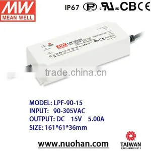 Mean Well LPF-90-15 90w 15v Led Driver With PFC 90w Power Supply 90w 15v Led Driver thumbnail-1
