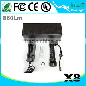 Extra Wide Angle Led Diving Scuba Flashlight Photography thumbnail-5