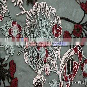 2016 Hot Selling Product High Quality Embroidery Latest Fashion Element Polyester Fabric thumbnail-3