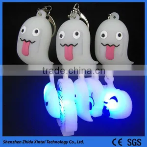 Cute 3D Image Silicone LED Light Keychain thumbnail-1
