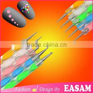 Nail Acrylic Dotting Tool Set,5 Pcs Nail Dotting Pen Set,nail Dotting Brush thumbnail-1