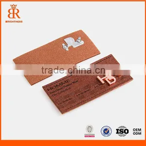 Popular Fashion Debossed Printing Brand Leather Patches for Man thumbnail-1