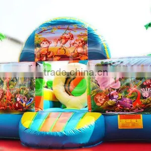 Customized Inflatable Jungle Animal Park, Inflatable Fun City thumbnail-3