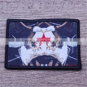 Custom Emboridered Border Silk Screen Sublimation Slim Cool Satin Patches thumbnail-1
