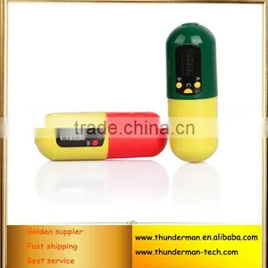 Pill Shape One Compartment Digital Pill Box Countdown Timer thumbnail-1