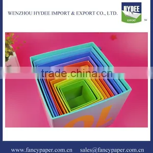 Animal Paper Storage Box Set/Colorful Printed Storage Box thumbnail-1