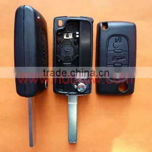 High Quality Citroen 307 Blade 3 Button Flip Remote Key Shell With Trunk Button,Citroen Remote Key Shell thumbnail-1