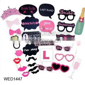 22pcs Halloween Decoration Photo Booth Props Fun Mustache Scary Boo Party Mask Trick or Treat Kids Favors Photography Supplies thumbnail-2
