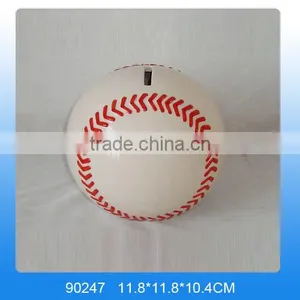 Ceramic Baseball Coin Bank, Money Box,ceramic Piggy Box,ceramic Cash Boxceramic Saving Box thumbnail-1