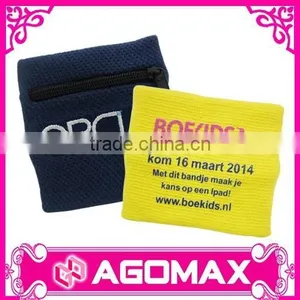 Customized OEM Popular Gift Durable Sports Zipper Sweatband thumbnail-6