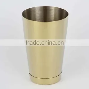 Stainless Steel Basic Bar Boston Shaker Sets Gold Plated thumbnail-2