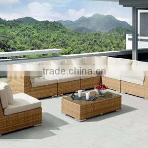 Evergreen Wicker Furniture - PE Flat Wicker Furniture - Modular Sofa thumbnail-1