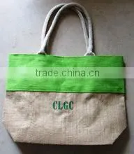Jute Bag With Cotton Webbing & Rope Handles thumbnail-1