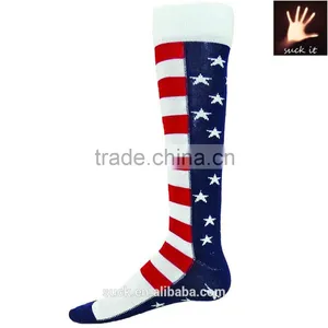 Design National Flag Sport Socks American Flag Sock With Star & Stripe thumbnail-1