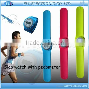 Silicone Slap Watch With Pedometer thumbnail-1