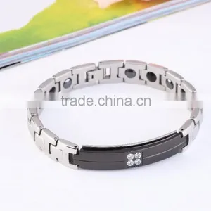 Noproblem P091 Fashion Jewelry Balance Magneitc Bead Charm Power Silver Man Bracelet thumbnail-2