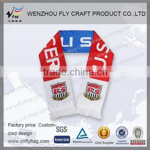 Football Fan Scarf Football Fan Woven Football Scarf thumbnail-1
