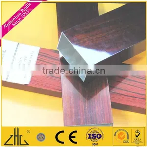 6063 Wood Grain Aluminum Alloy Extrusion for Window Series to Construction thumbnail-6