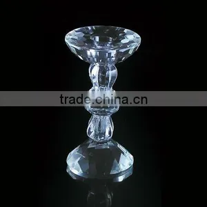 Pure Crystal Glass Candle Holder for Wedding Decorations (R-773 thumbnail-1