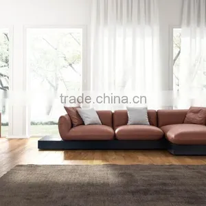 Office Furniture Black Leather Classic Sofa Set 2636 thumbnail-1