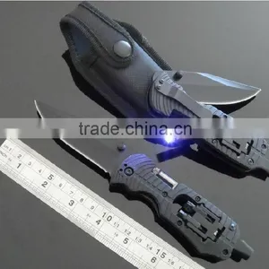 OEM Multifunctional LED Folding Pocket Knife With Screwdriver thumbnail-1