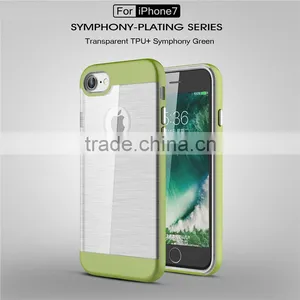 2016 NEWEST Manufacturer Direct Ultra-slim Case for IPhone 7 7plus Case Transparent TPU Case PC Plating Bumper Cover thumbnail-4