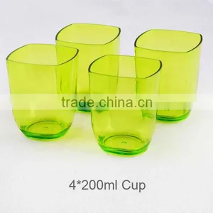 2 L Clear Drinking Water Juice Pitcher With 4 Cups, Transparent Plastic Pitchers thumbnail-4