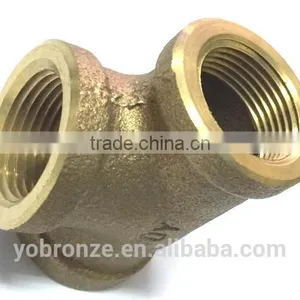Taiwan Made Brass 45 Degree y Branch Pipe Fitting Lateral Tee thumbnail-5