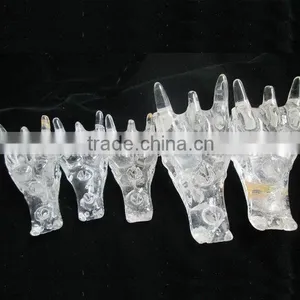Wholesale Clear Quartz Crystal Dragon Skull Carving / Quartz Dragon Head Skull thumbnail-1