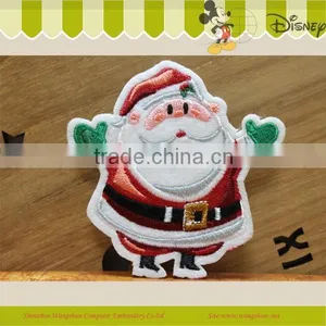 2014 Hot Sale Decoration Logo Christmas Series Embroidery Badge Pin-On thumbnail-1