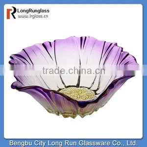 Longrun Hot New Products for 2015 2260g Colorful Fruit Plate ,paty Use Fruit Plate Flower Shape Plate Home Decoration thumbnail-1