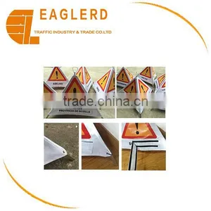 Portable Vehicle Reflective Triangle Sign thumbnail-1