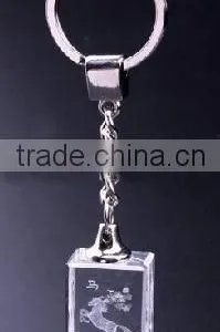2016 3d Laser Engraved Adorous Horse Crystal Keychain thumbnail-1