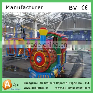 Attractions Children Rides Park Amusement Electric Track Train thumbnail-1
